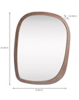 Mango Frost Mirror Frame - Walnut