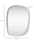 Mango Frost Mirror Frame - White
