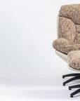 Bob Segar Boucle Chair with ottoman