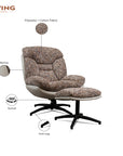 Bob Segar Boucle Chair with ottoman