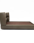 Bronze Tan Leather Bed