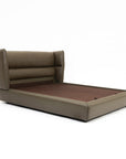 Bronze Tan Leather Bed