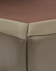 Bronze Tan Leather Bed