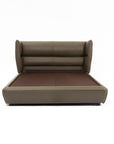 Bronze Tan Leather Bed