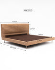 Sable Leather Bed
