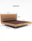 Sable Leather Bed