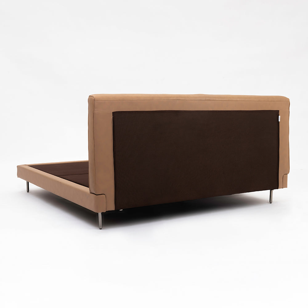 Sable Leather Bed - King Double bed Queen Bed Bed + 1 Bedside Table Bed + 2 Bedside Table