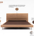 Sable Leather Bed