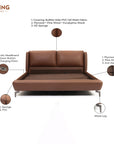 Amorous Leather Bed