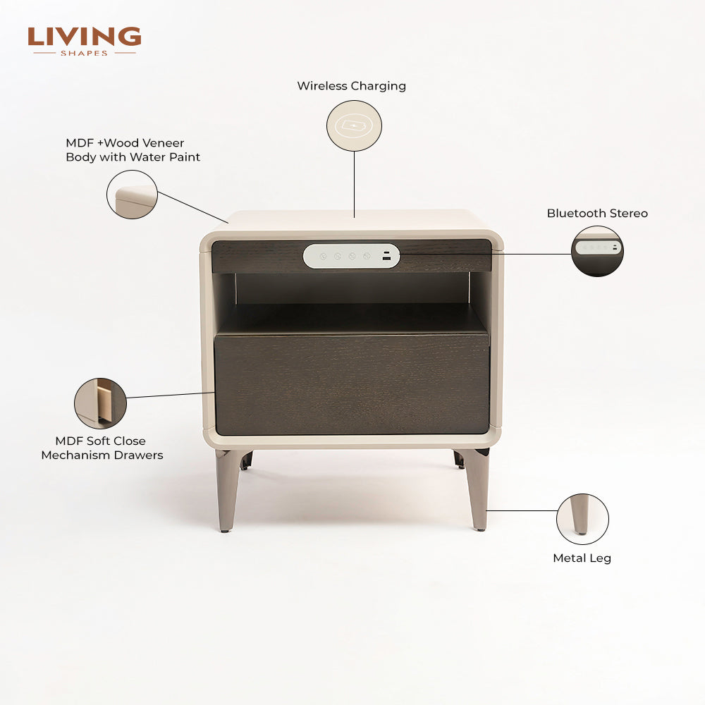 Echo Sonic Bedside Table