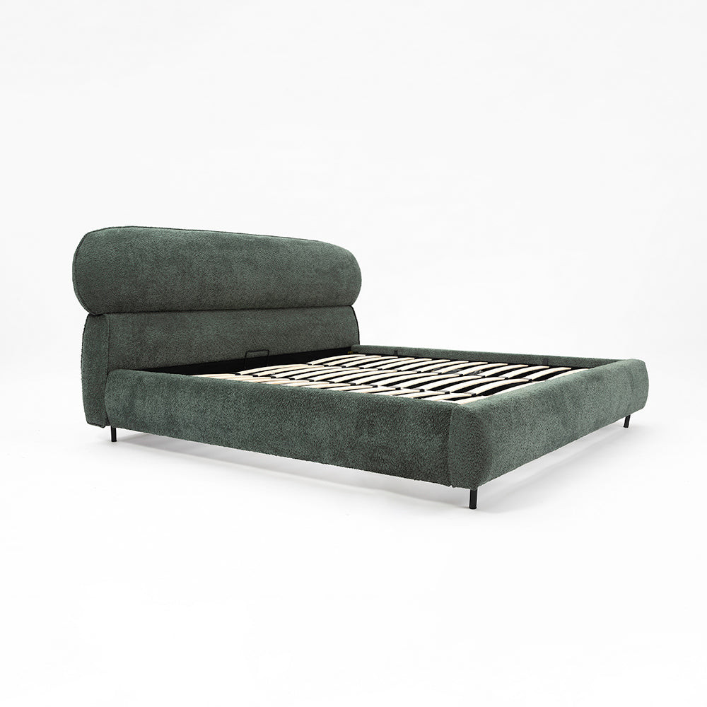 Atlas Upholstered Bed - Boucle - King Queen Double