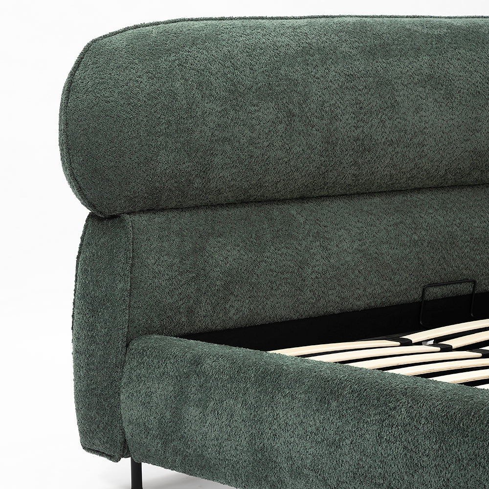 Atlas Upholstered Bed - Boucle - King Queen Double