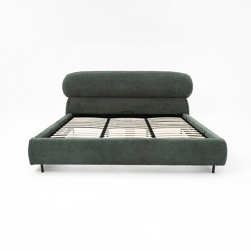 Atlas Upholstered Bed - Boucle - King Queen Double