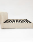 Boucle Beam Upholstered Bed
