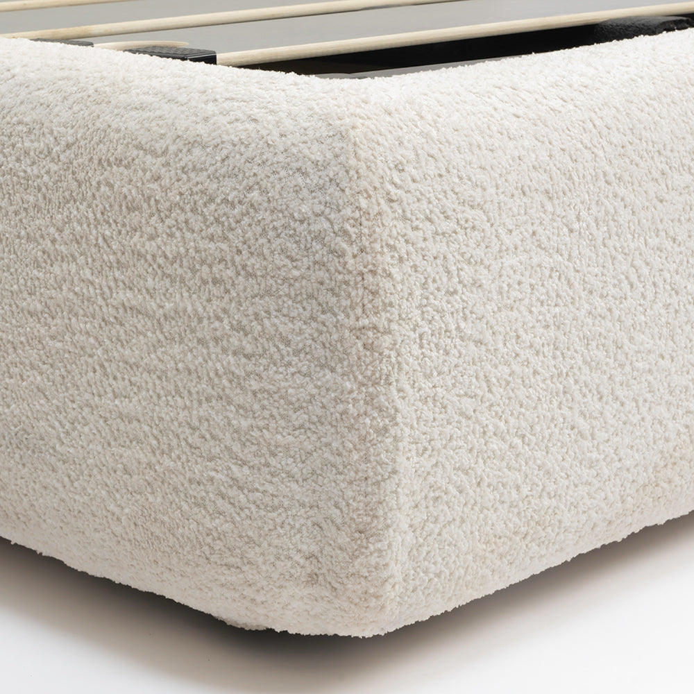 Boucle Bliss Upholstered Bed - King Queen Double Bed