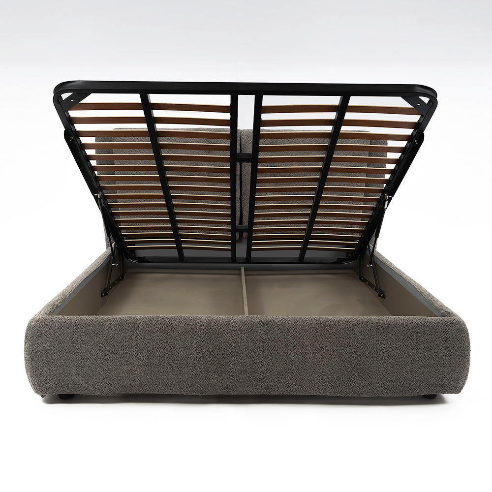 Heritage Upholstered Bed - Boucle - King Queen Double
