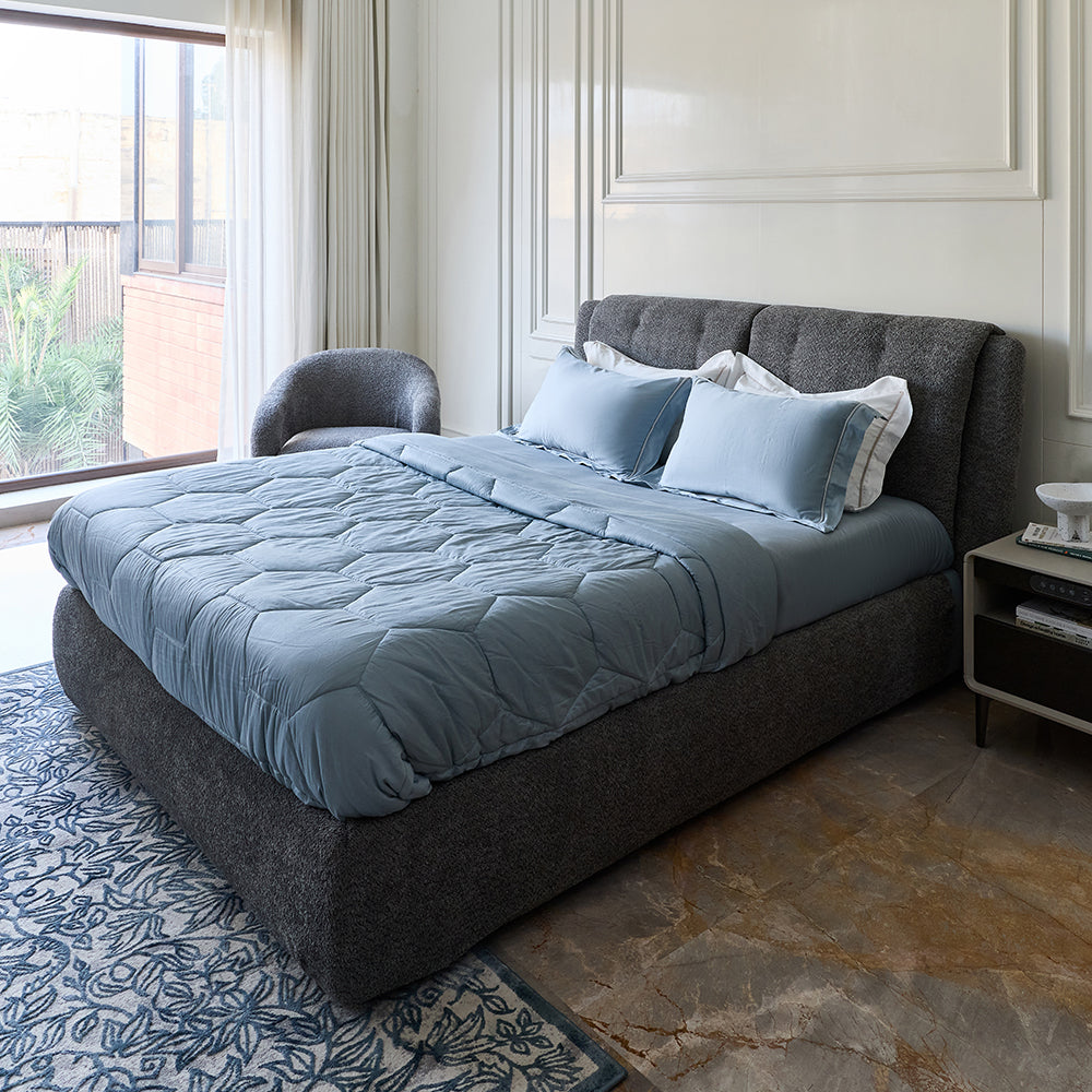 Heritage Upholstered Bed - Boucle - King Queen Double
