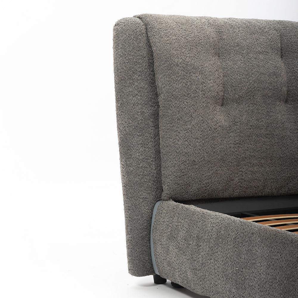 Heritage Upholstered Bed - Boucle - King Queen Double
