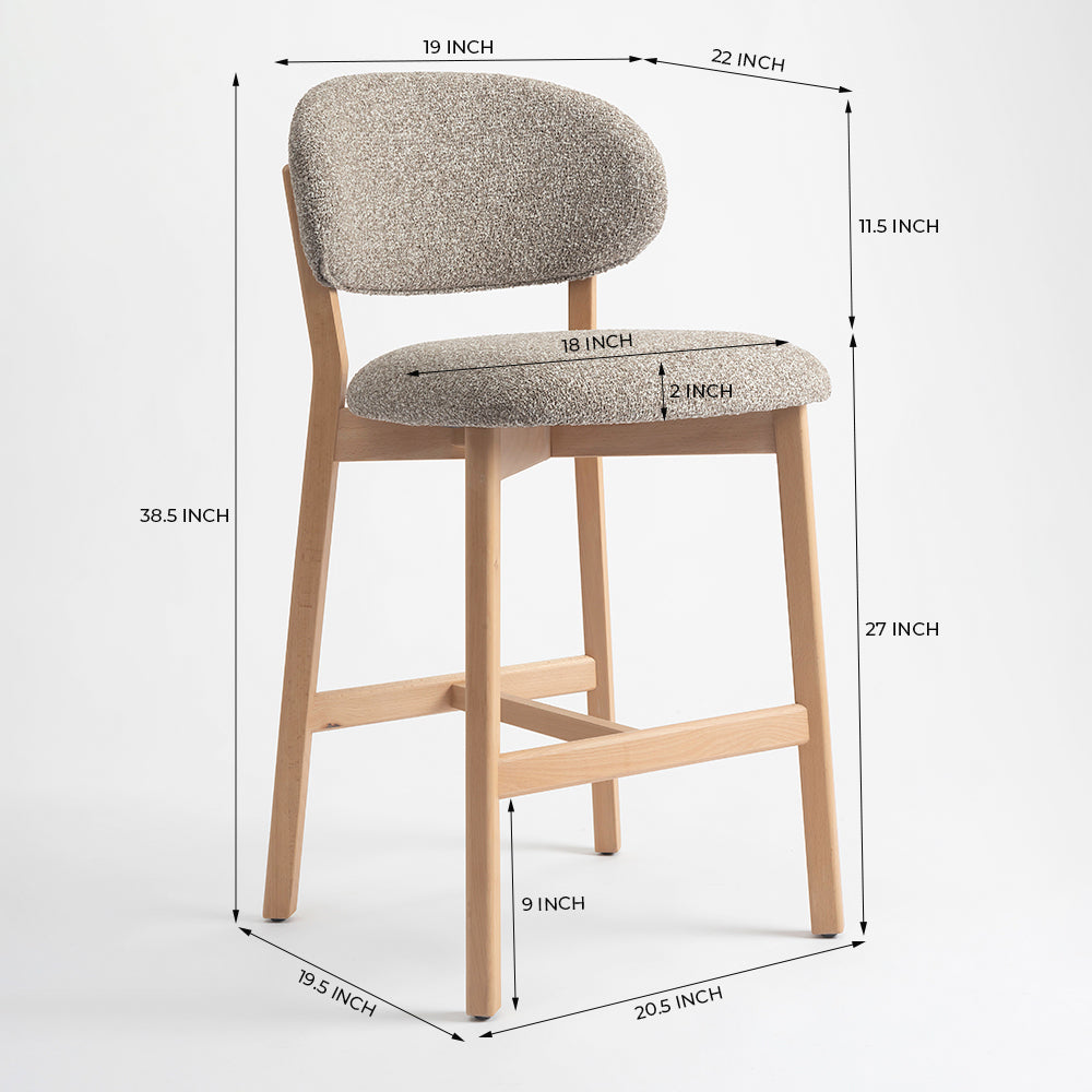 Vangaurd Bar Chair - Light Khaki
