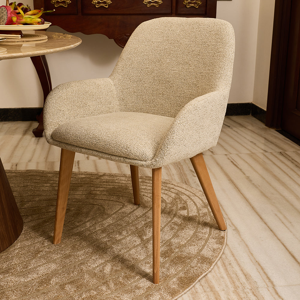 Ashford Wooden Dining Chair - Beige