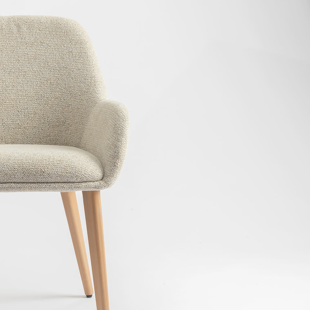 Ashford Wooden Dining Chair - Beige