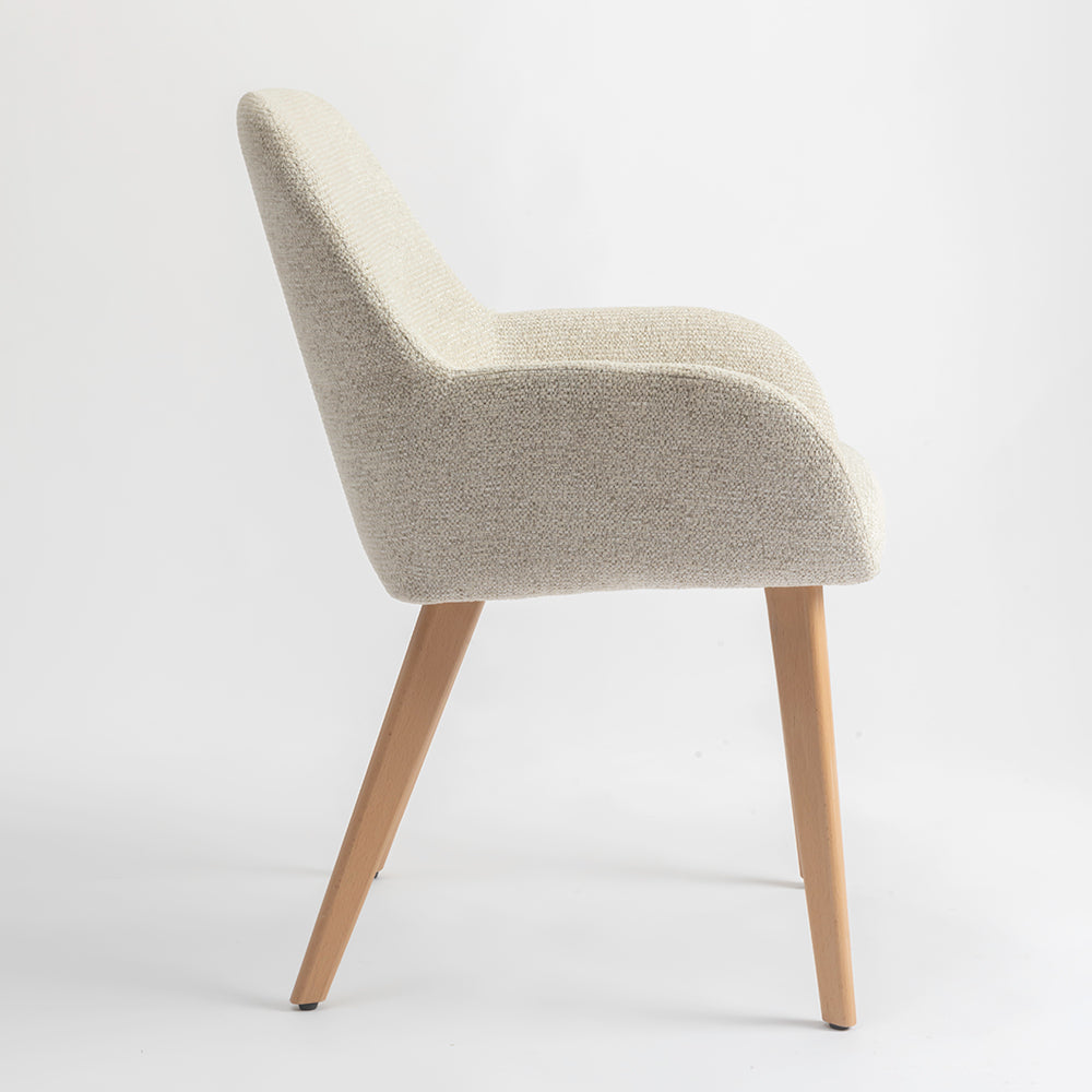 Ashford Wooden Dining Chair - Beige