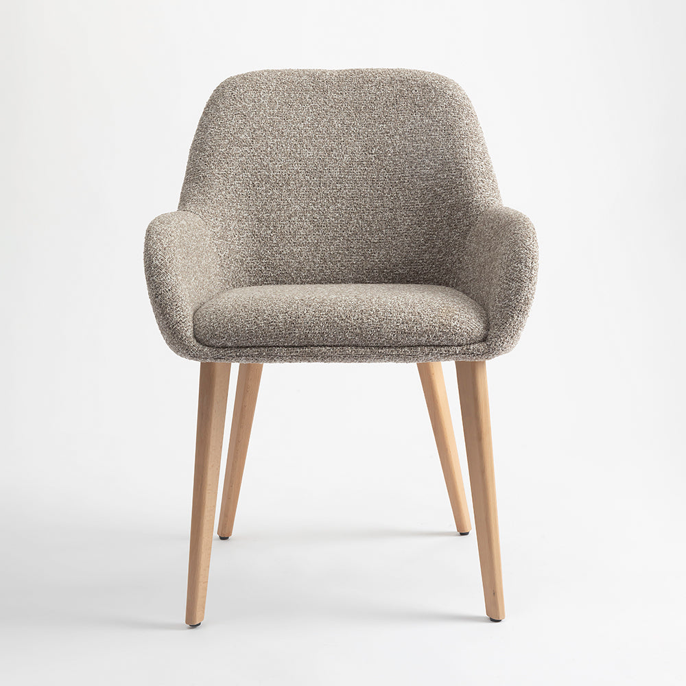 Ashford Wooden Dining Chair - Light Khaki