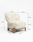 Hakusho Polyester Boucle Lounge Chair