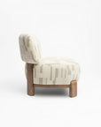 Hakusho Polyester Boucle Lounge Chair