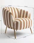 Cherry Stripped Armchair
