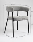 Amber Dining Chair - Grey