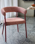 Amber Dining Chair - Light Maroon