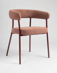 Amber Dining Chair - Light Maroon