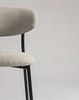 Moonlit Mesh Dining Chair - Light Grey