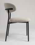 Moonlit Mesh Dining Chair - Light Grey