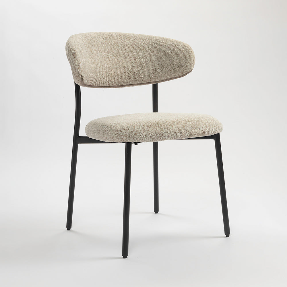 Moonlit Mesh Dining Chair - Off White