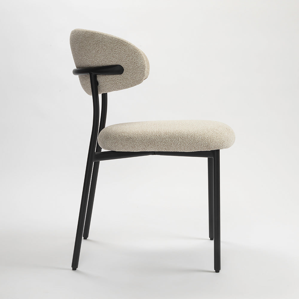 Moonlit Mesh Dining Chair - Off White