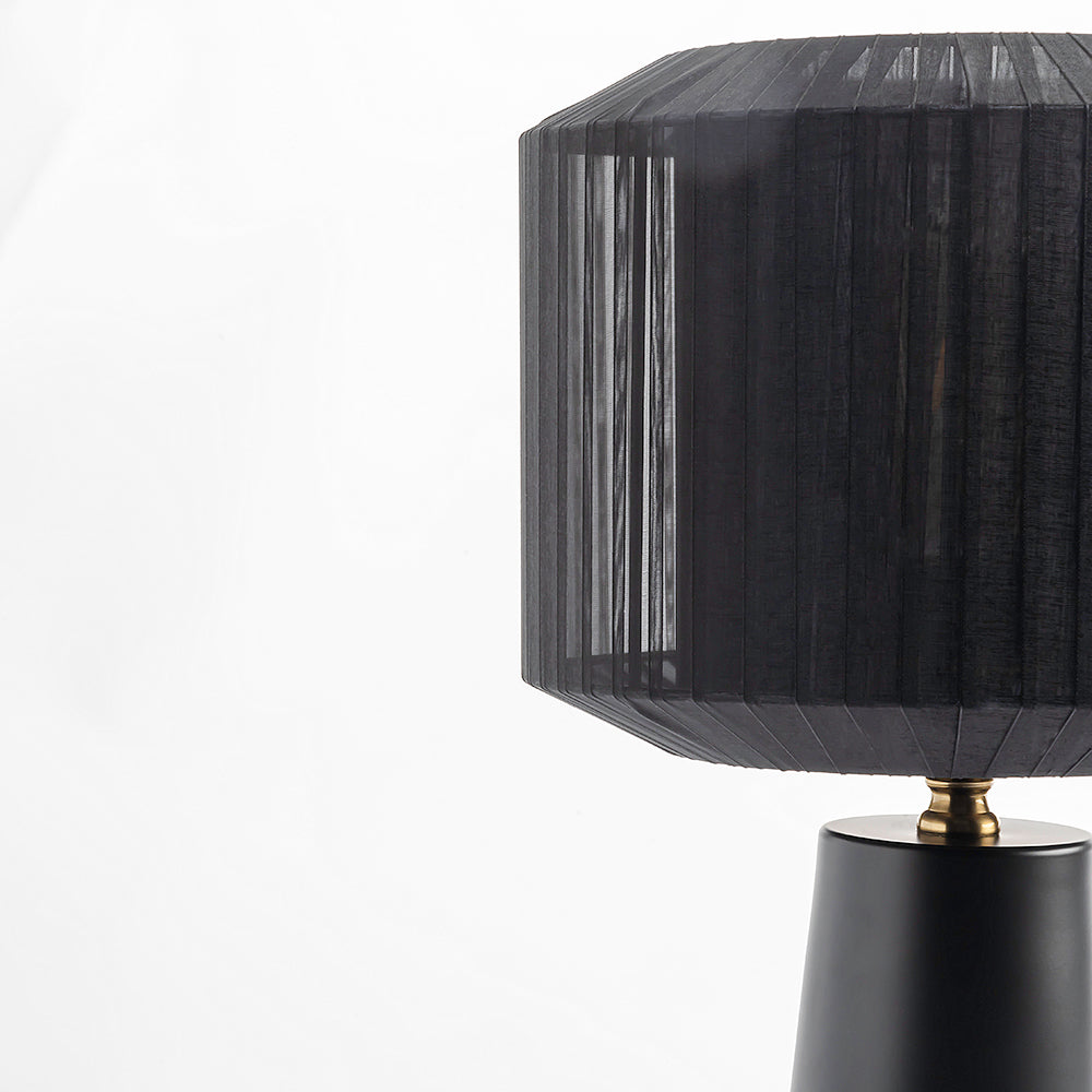 Ashen Table Lamp - Black