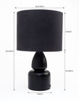 Noir Forge Table Lamp - Black