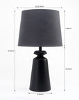 Charcoal Table Lamp - Black