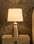 Charcoal Table Lamp - Nickel