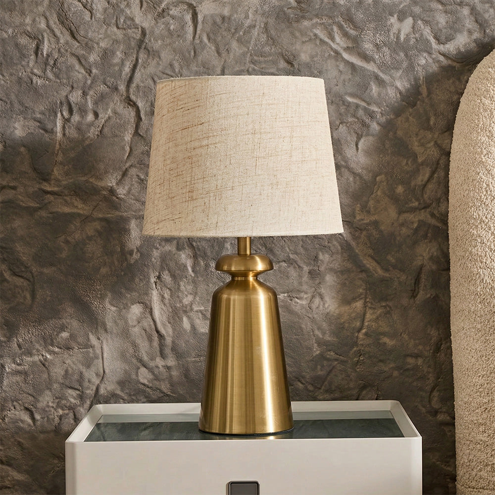 Charcoal Table Lamp - Brass
