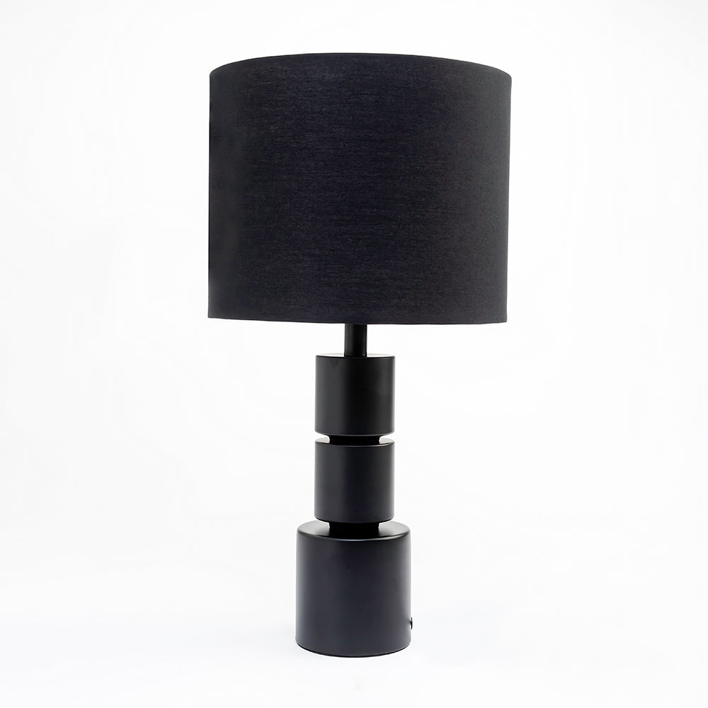 Dark Gleam Table Lamp - Black