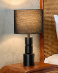 Dark Gleam Table Lamp - Black