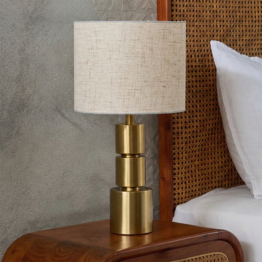 Dark Gleam Table Lamp - Brass