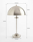 Glimmer Table Lamp - Nickel