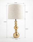 Vanilla Glow Table Lamp - Brass
