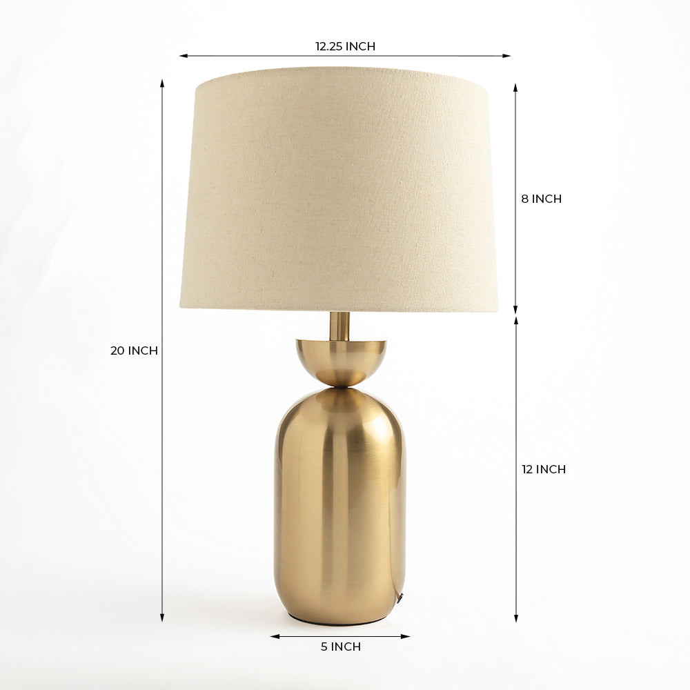 Dove Glimmer Table Lamp - Brass