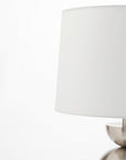 Dove Glimmer Table Lamp - Nickel