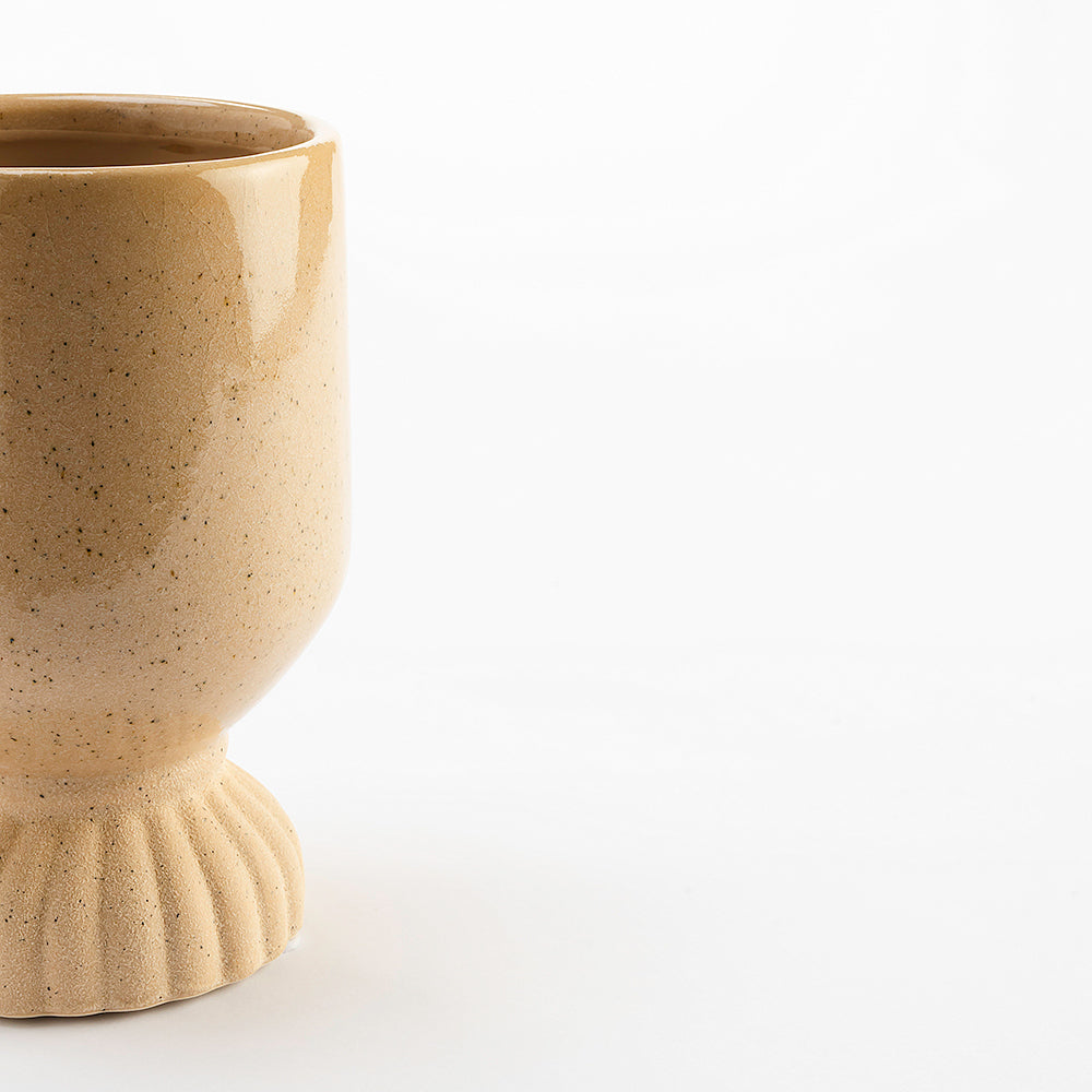 Sable Ceramic Round Vase - Small